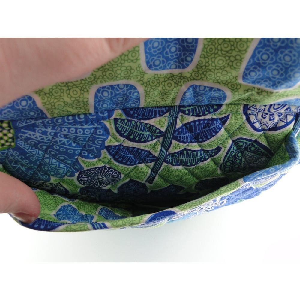 Vera Bradley Quilted Backpack Doodle Daisy Checkpoint Side Zips Floral 13"x11x4" - Picture 3 of 4